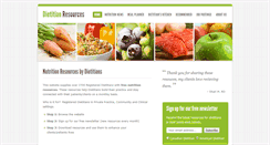 Desktop Screenshot of dietitianresources.org